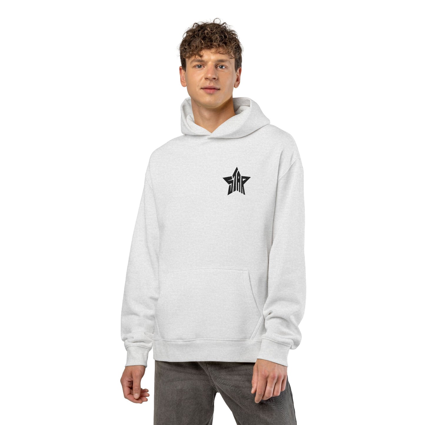 Star Graphic Relaxed Hoodie Streetwear Pullover