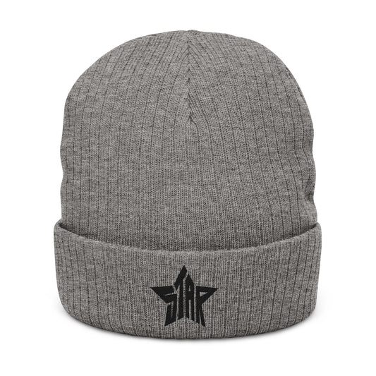 STAR Ribbed Beanie