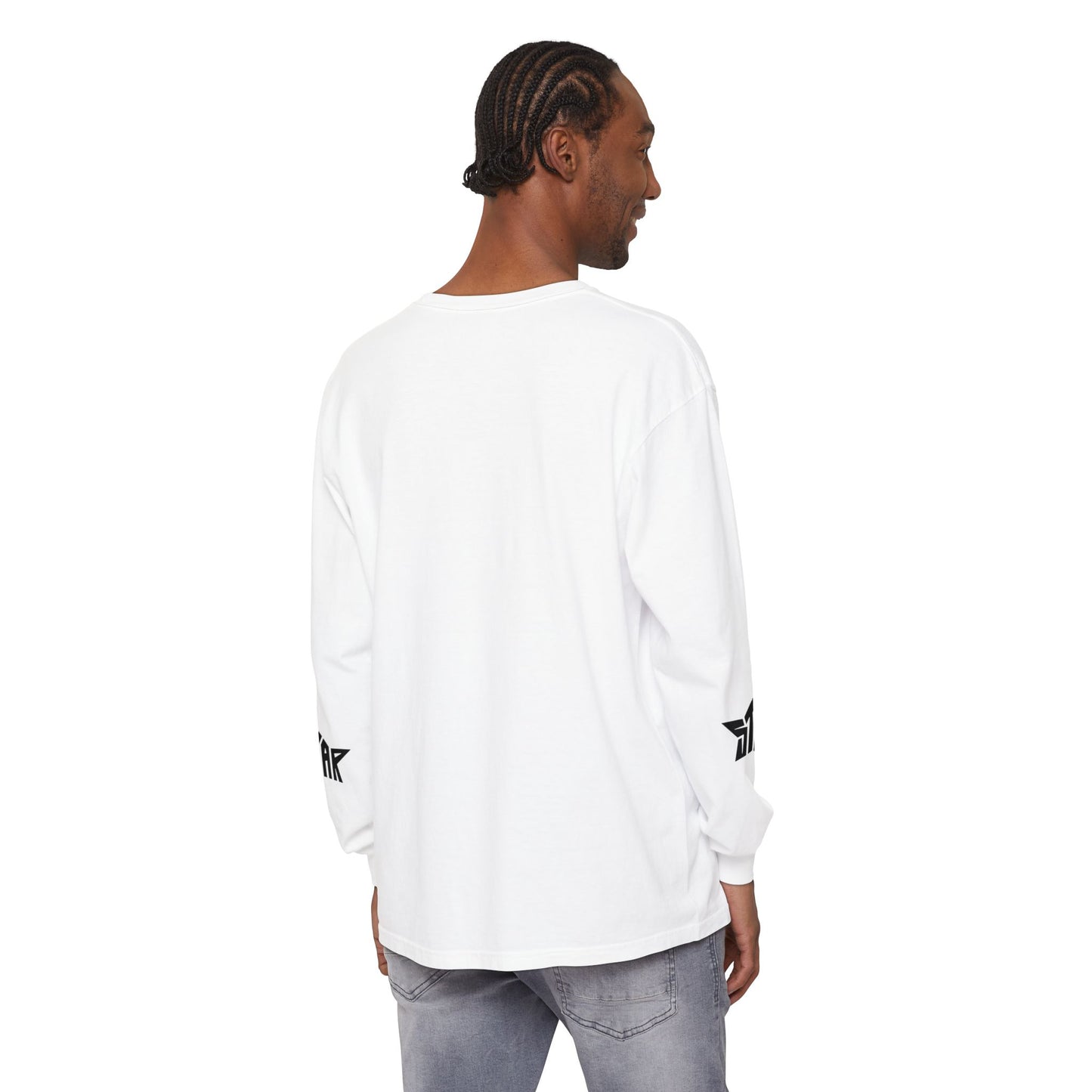 STAR limited edition Garment-dyed Long Sleeve T-Shirt by