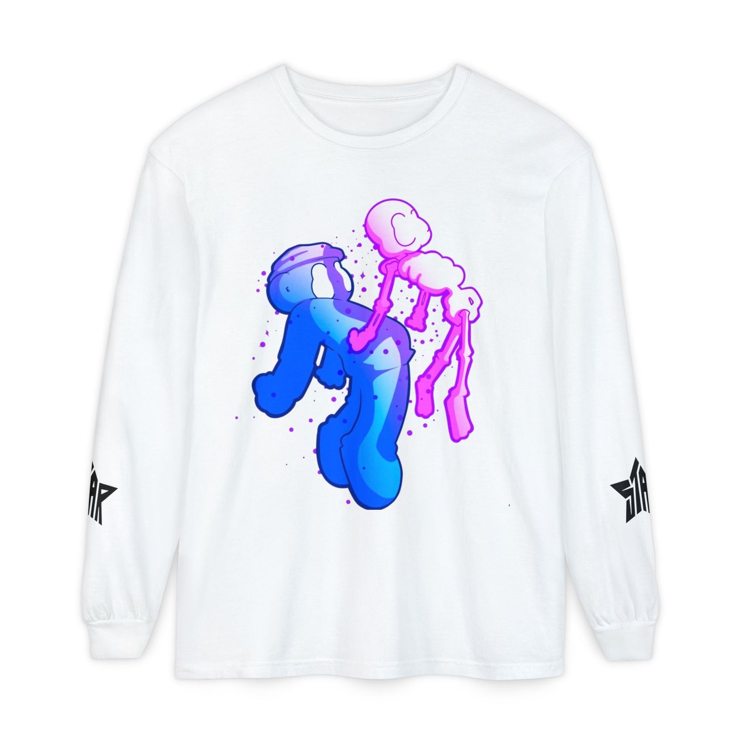 STAR limited edition Garment-dyed Long Sleeve T-Shirt by
